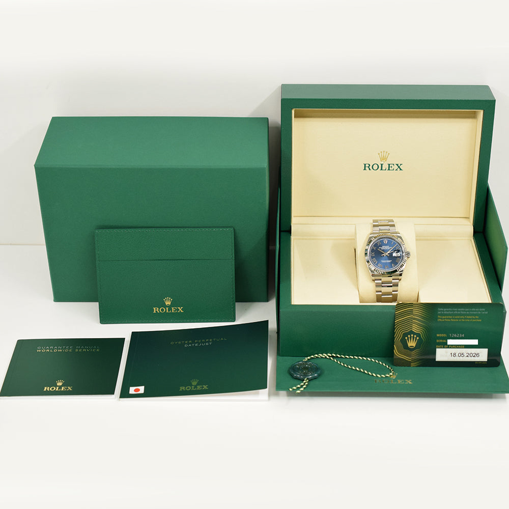 Rolex Datejust 36mm Blue Roman Dial 126234 (2026)