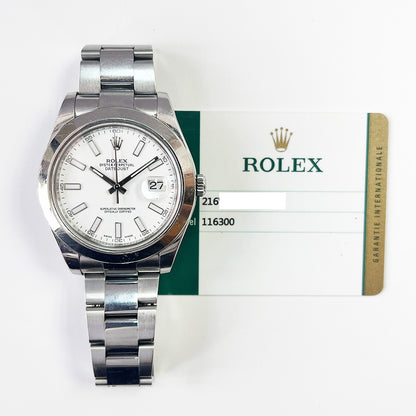 Rolex Datejust II White Dial 116300