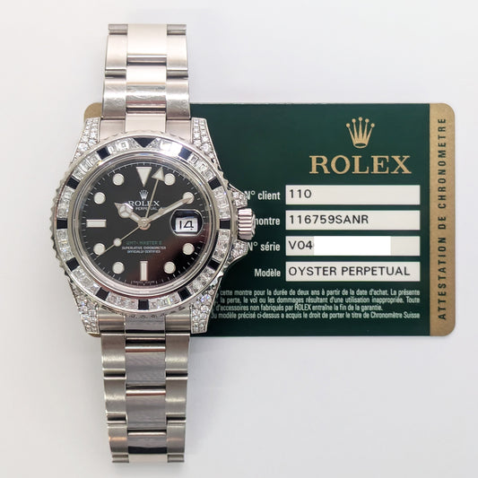 Rolex GMT-Master II 40mm Black Dial 116759SANR