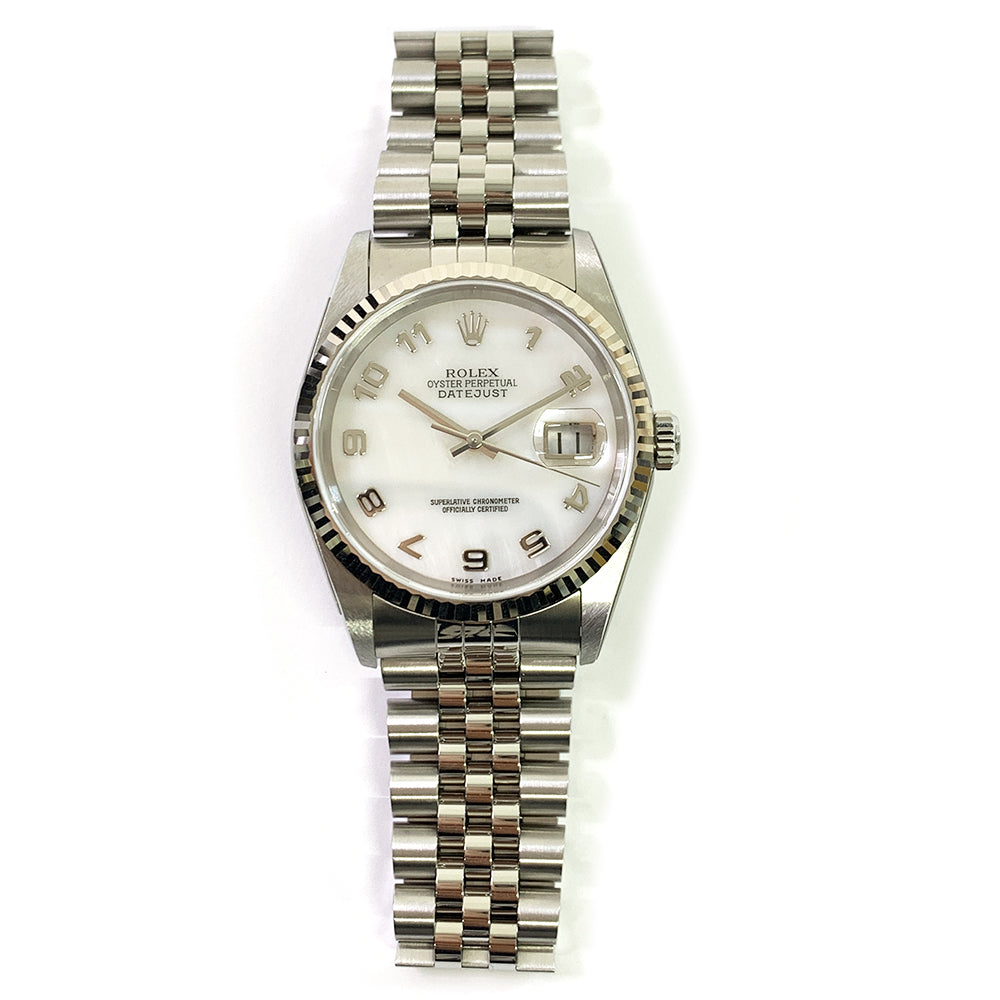 Rolex Datejust 36mm Mop Arabic Dial 16234