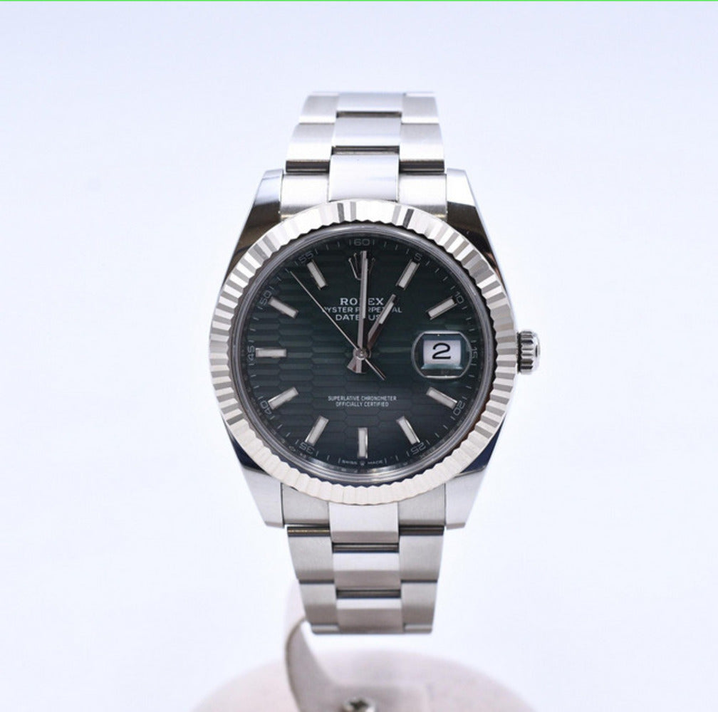 Rolex Datejust 41mm Mint Green Fluted Dial 126334 (2023)