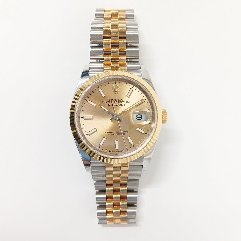 Rolex Datejust 36mm Champagne Dial 126233 (2019)