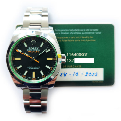 Rolex Milgauss Black Dial 116400GV