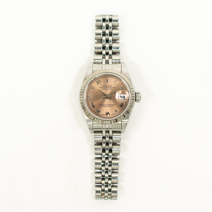 Rolex Datejust 26mm Pink Roman Dial 79174