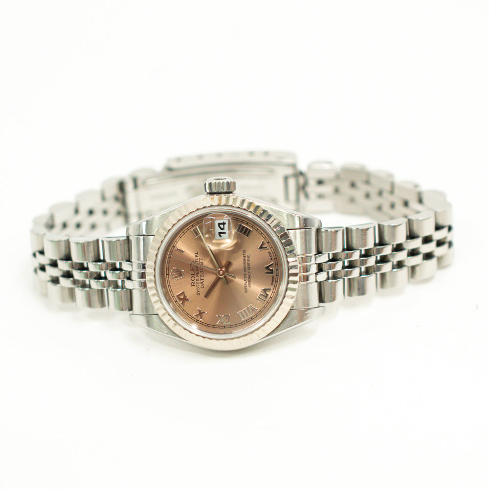 Rolex Datejust 26mm Pink Roman Dial 79174