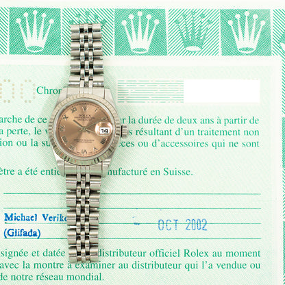 Rolex Datejust 26mm Pink Roman Dial 79174