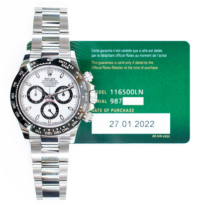 Rolex Daytona White Dial 116500LN (2022)