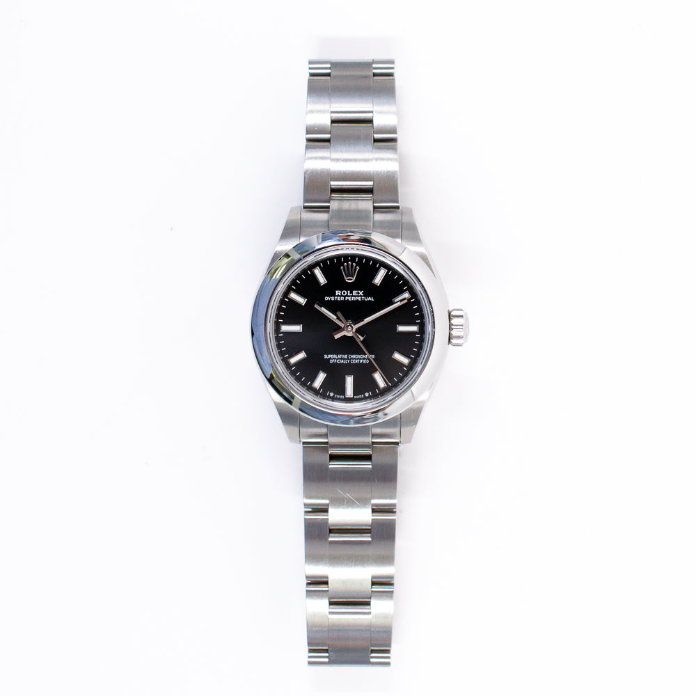 Rolex Oyster Perpetual 28mm Black Dial 276200 (2021)