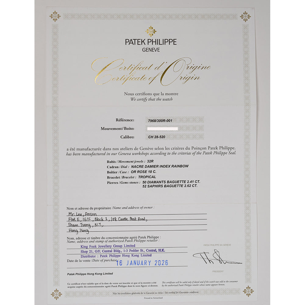 Patek Philippe 7968/300R-001 (2026)