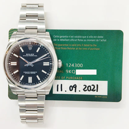 Rolex Oyster Perpetual 41mm Black Dial 124300 (2021)