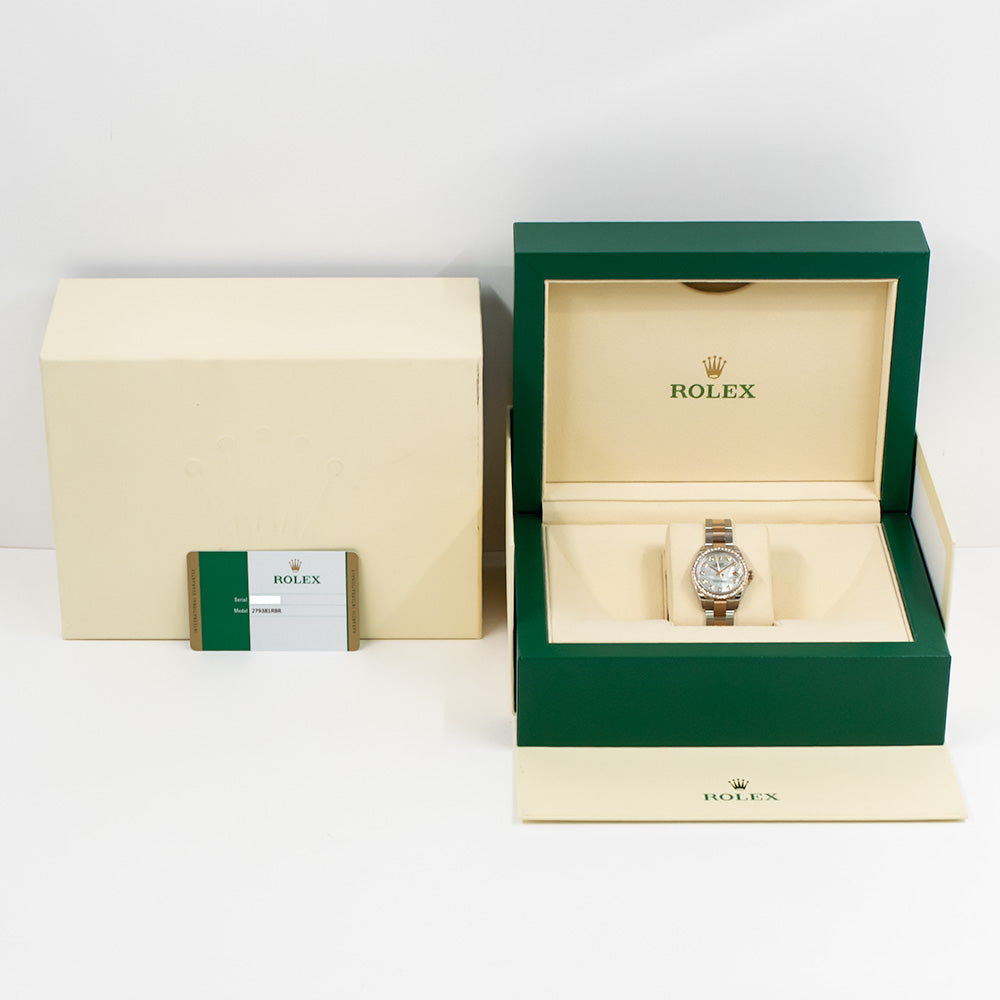 Rolex Datejust 28mm White Mop Diamond Dial 279381RBR (2018)