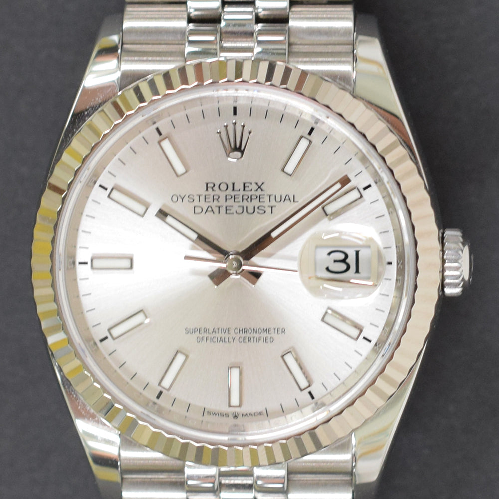 Rolex Datejust 36mm Silver Jubilee Dial 126234 (2023)