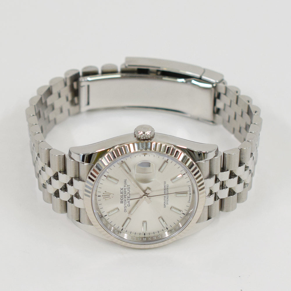 Rolex Datejust 36mm Silver Jubilee Dial 126234 (2023)