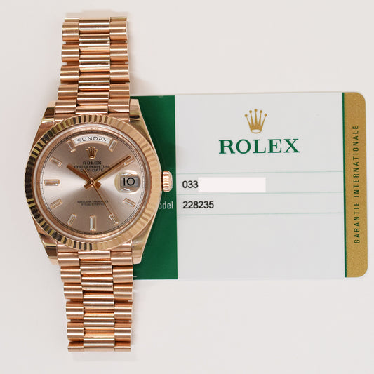 Rolex Day-Date Sundust Diamond Dial 228235A (2018)