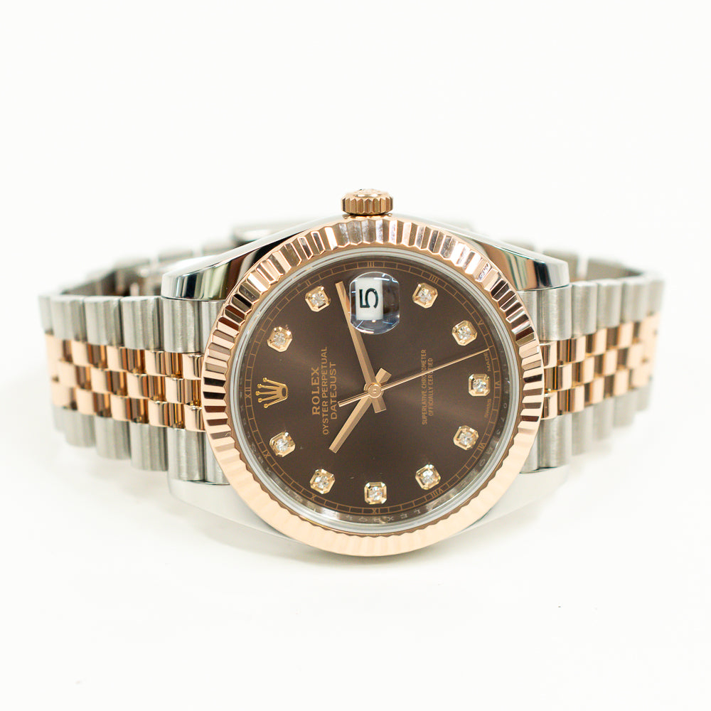Rolex Datejust 41mm Chocolate Diamond Dial 126331G (2018)