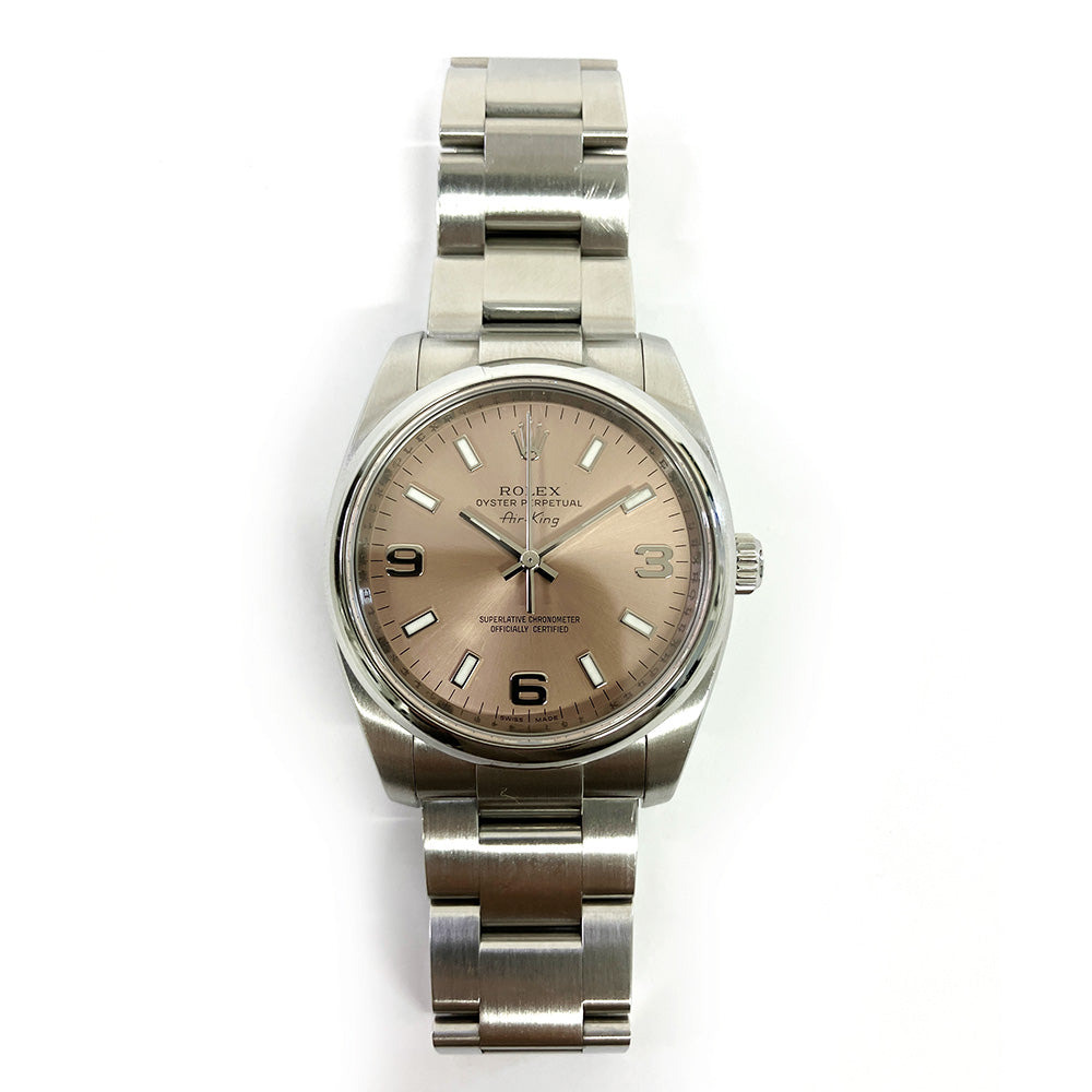 Rolex Air King Pink Dial  114200