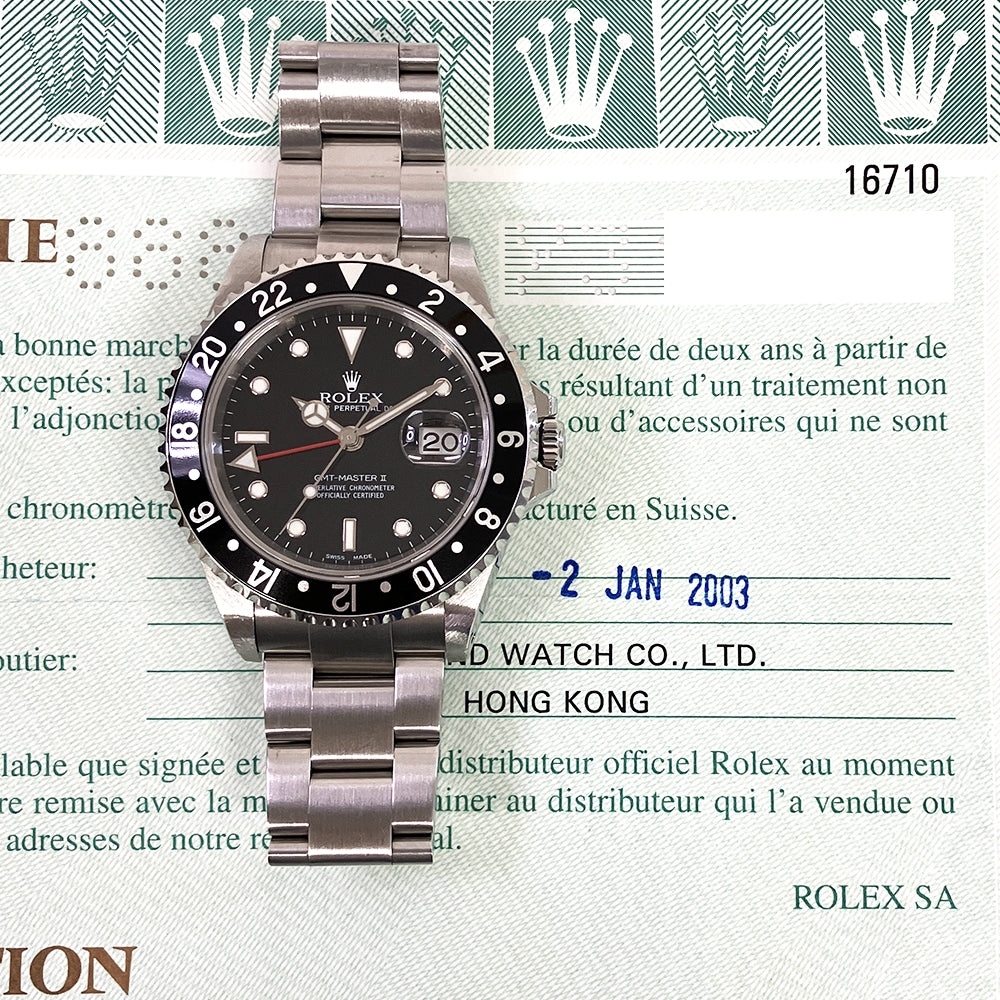 Rolex GMT-Master II Black Dial 16710 (2003)