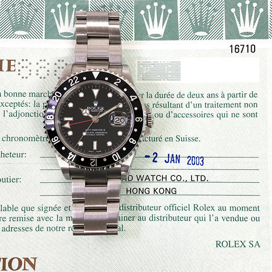 Rolex GMT-Master II Black Dial 16710 (2003)