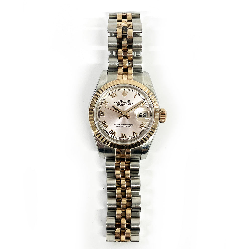 Rolex Lady-Datejust Pink Roman Dial 179171