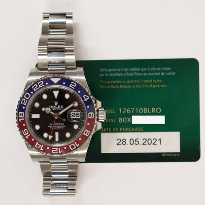 Rolex GMT-Master II "Pepsi" Dial 126710BLRO (2021)