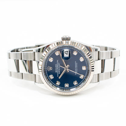 Rolex Datejust 36mm Blue Diamond Dial 126234G (2022)