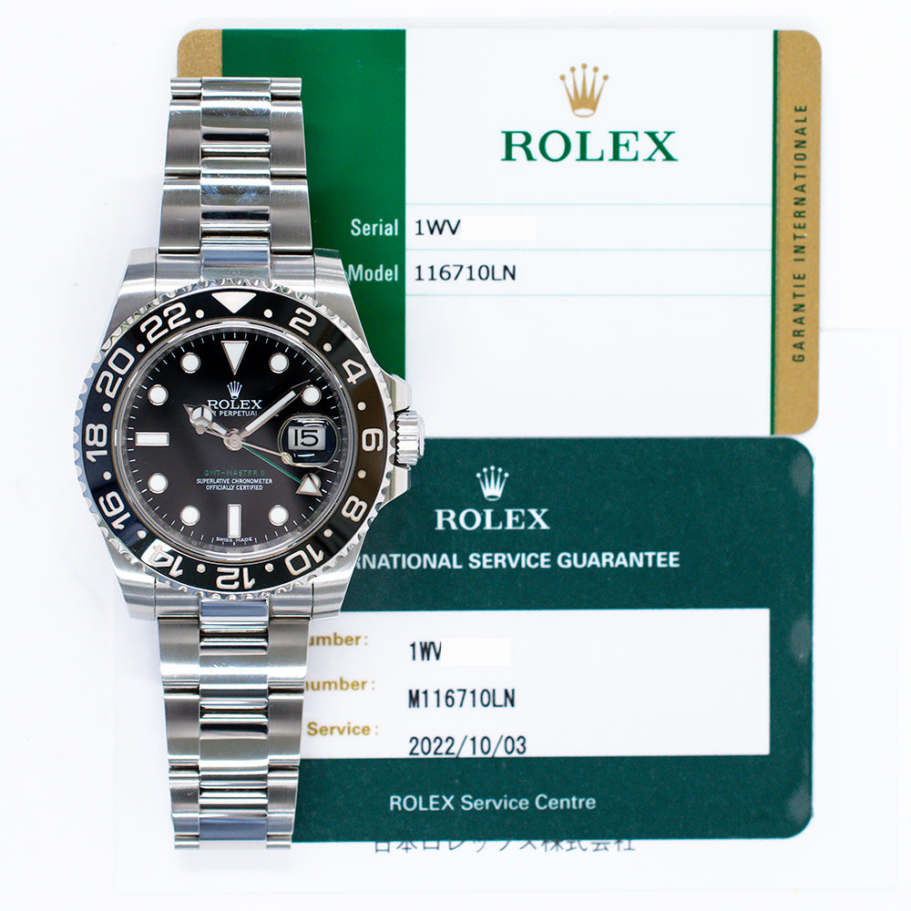 Rolex GMT-Master II Black Dial 116710LN (2016)