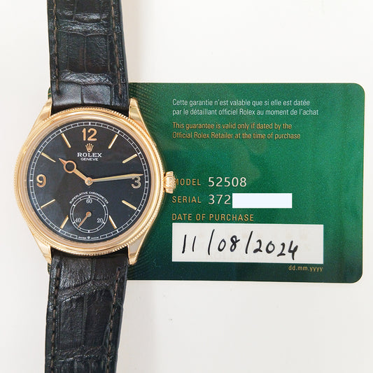Rolex 1908 39mm Black Dial 52508 (2024)