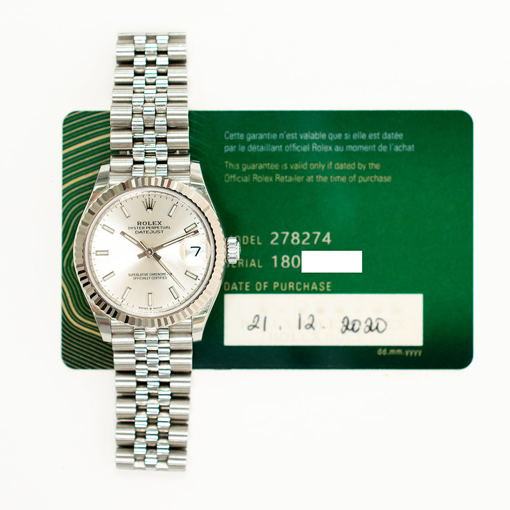 Rolex Datejust 31mm Silver Dial 278274NG (2020)