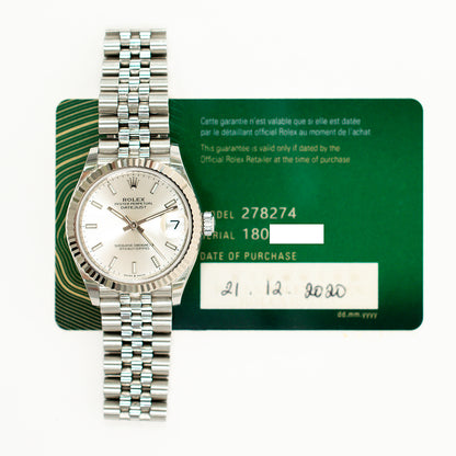 Rolex Datejust 31mm Silver Dial 278274NG (2020)