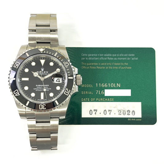 Rolex Submariner Date Black Dial 116610LN