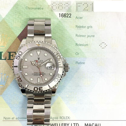 Rolex Yacht-Master 40mm Platinum Dial 16622