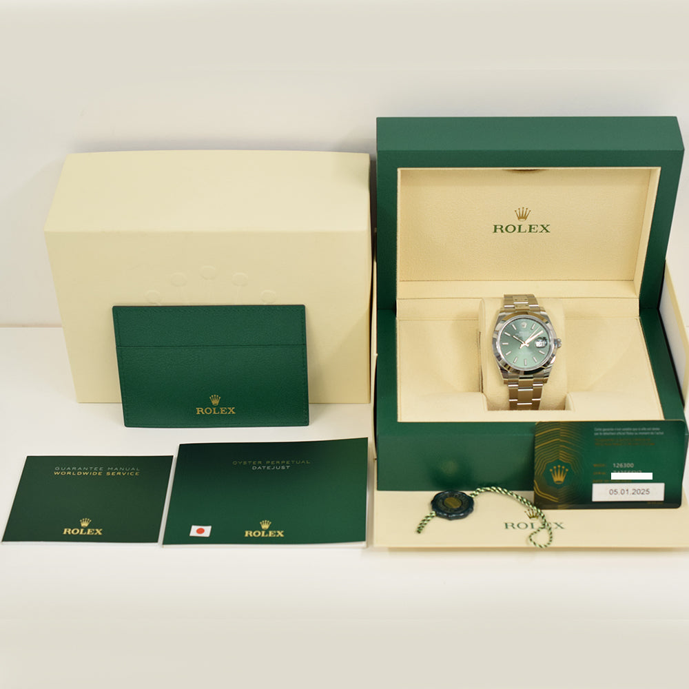 Rolex Datejust 41mm Green Dial 126300 (2025)