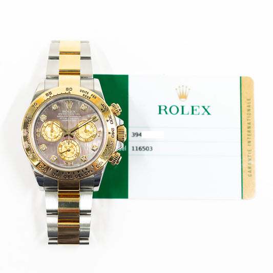 Rolex Daytona Black Mop Diamond Dial 116503 (2017)