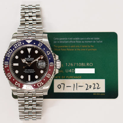 Rolex GMT-Master II "Pepsi" Dial 126710BLRO (2022)