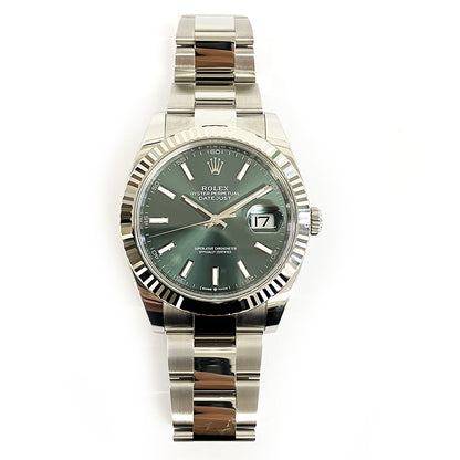 Rolex Datejust 41mm Mint Green Dial Oyster 126334