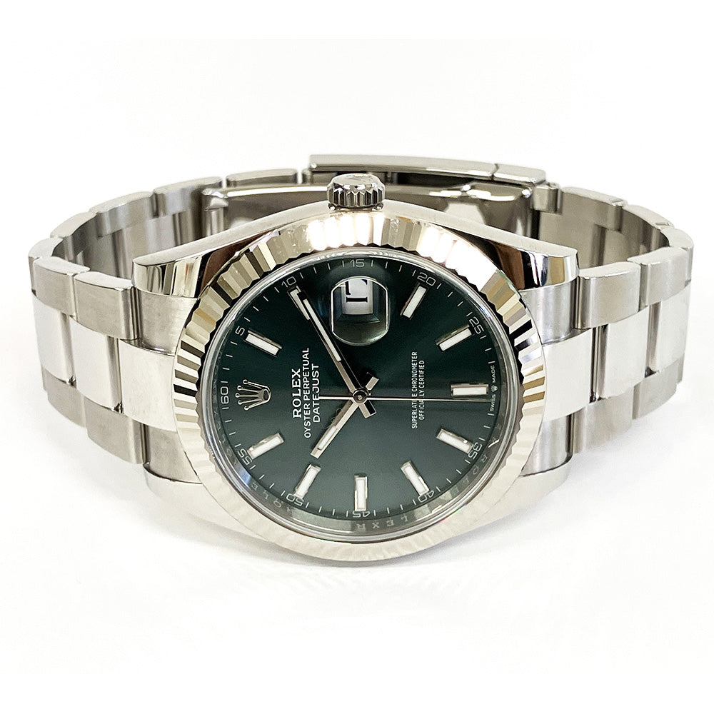 Rolex Datejust 41mm Mint Green Dial Oyster 126334