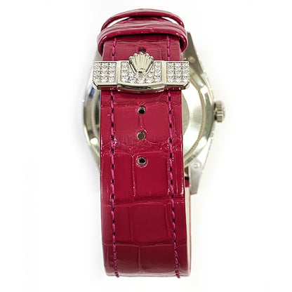 Rolex Day-Date 36mm Jade Ruby Diamond Dial 128459TBR