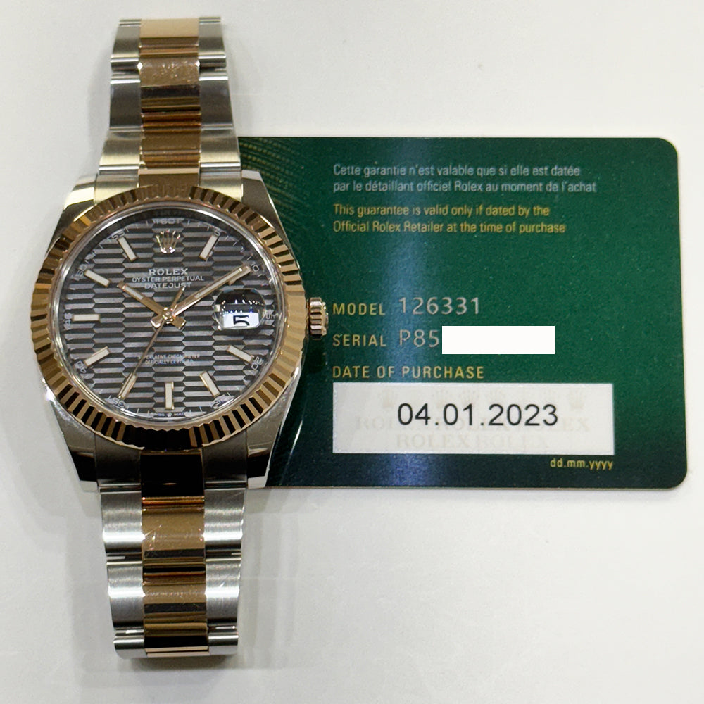 Rolex Datejust 41mm Slate Fluted Dial 126331 (2023)