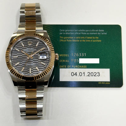 Rolex Datejust 41mm Slate Fluted Dial 126331 (2023)