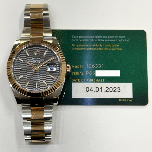 Rolex Datejust 41mm Slate Fluted Dial 126331 (2023)