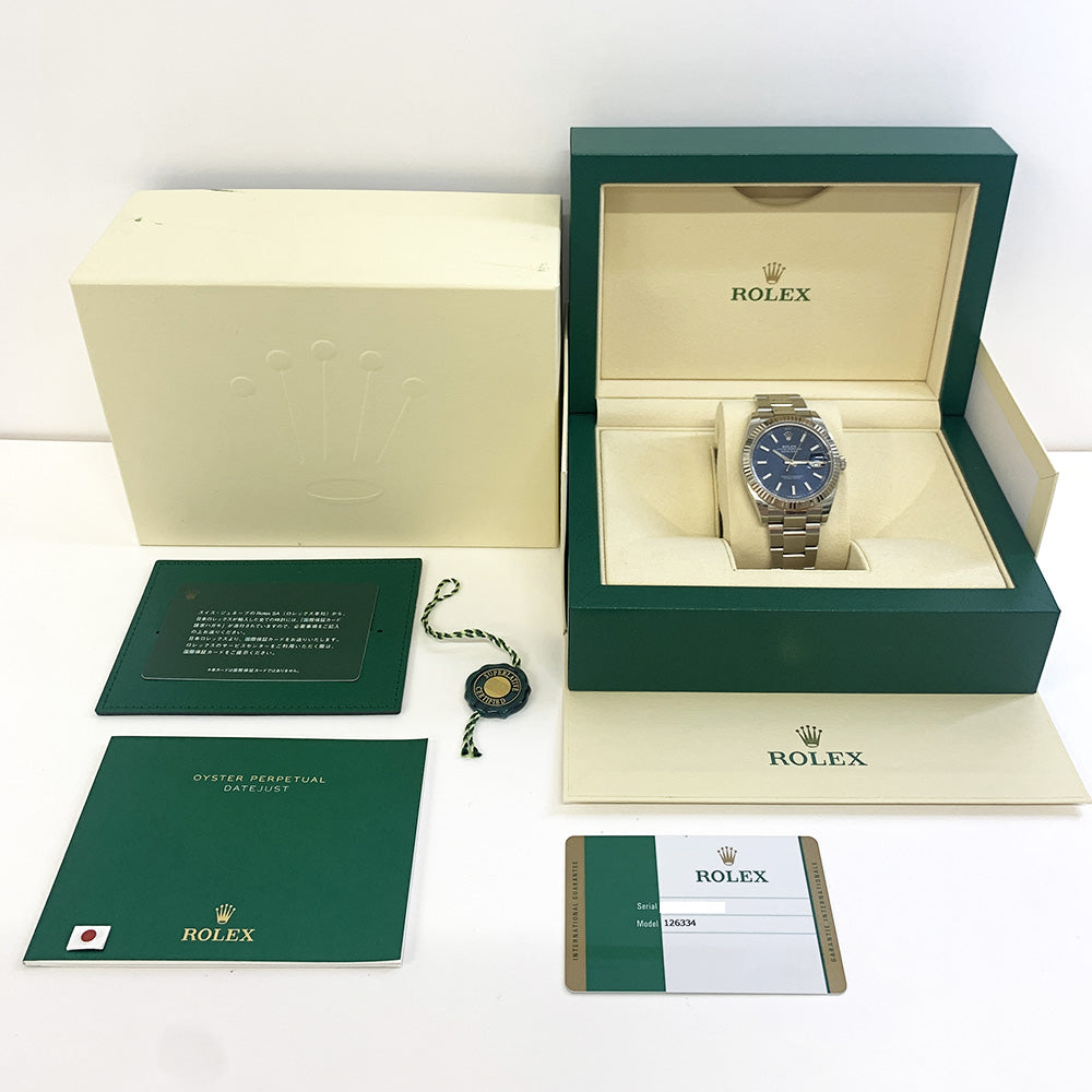 Rolex Datejust 41mm Blue Dial Oyser 126334