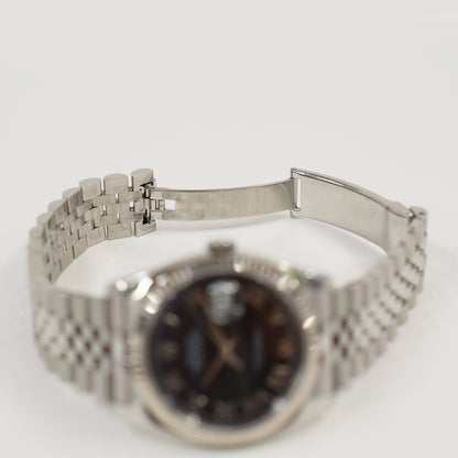 Rolex Datejust 36mm Black Roman Dial 116234 (2007)