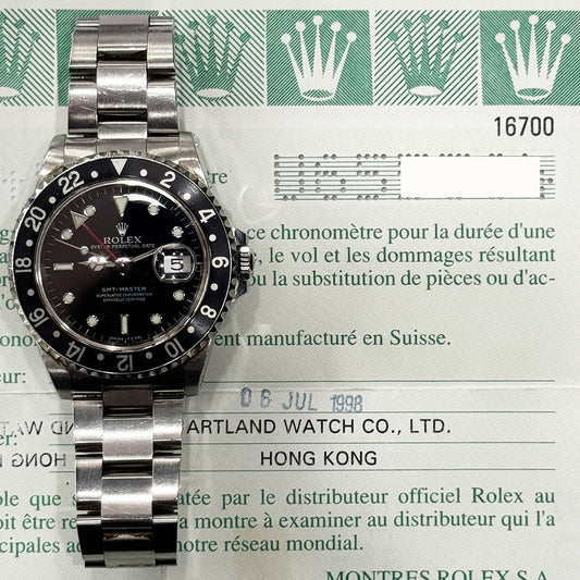 Rolex GMT-Master Black Dial 16700 (1998)