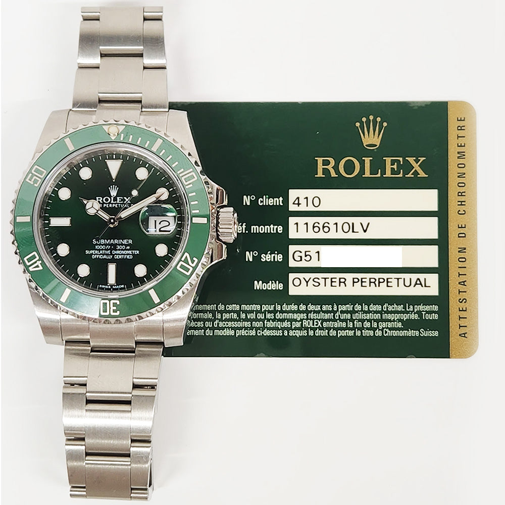 Rolex Hulk Dial 116610LV