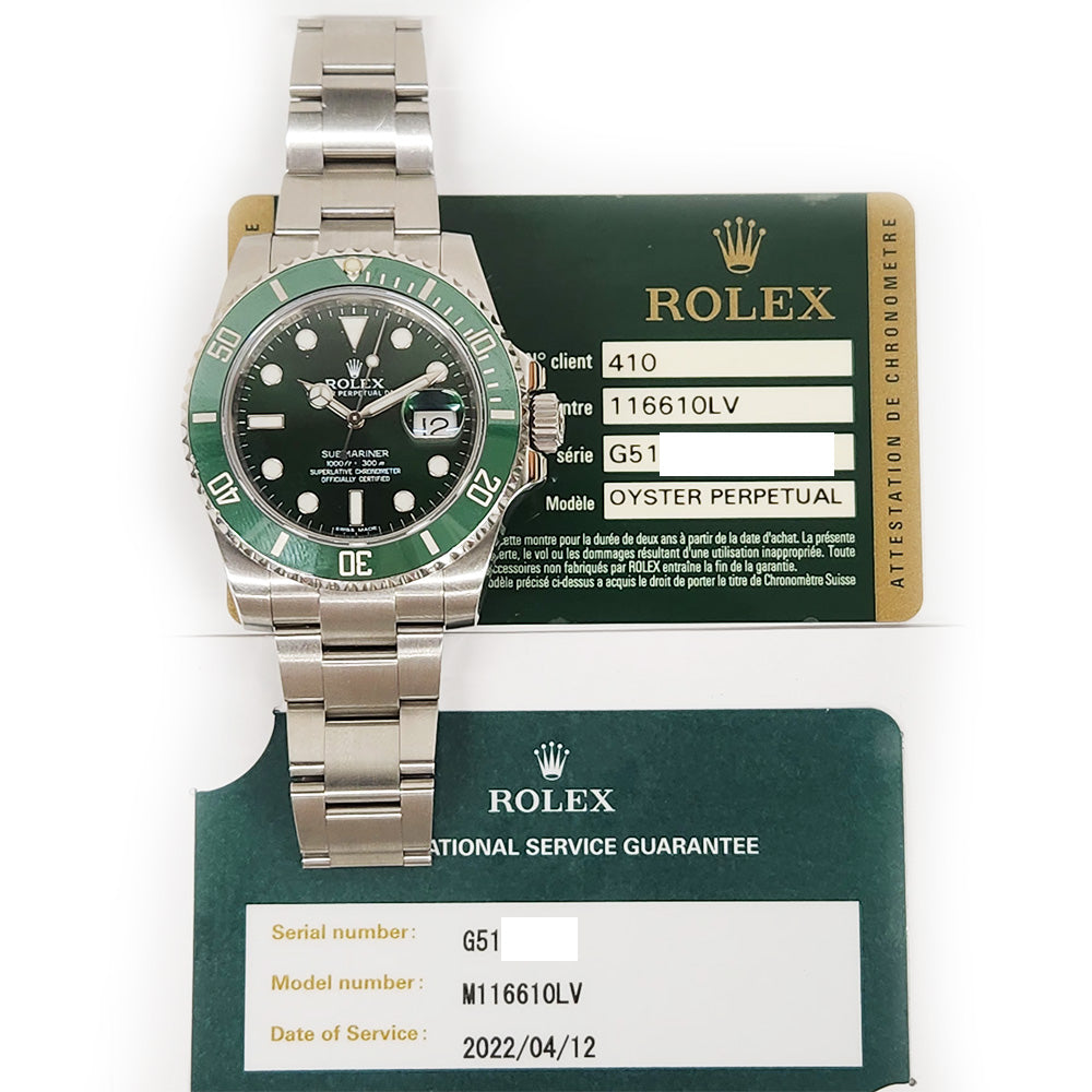 Rolex Hulk Dial 116610LV