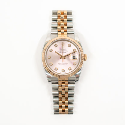 Rolex Datejust 36mm Pink Diamond Dial 116231 (2010)