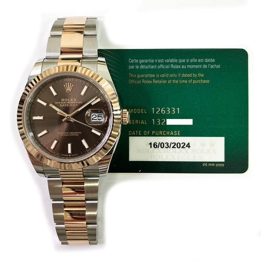 Rolex Datejust 41mm Chocolate Dial 126331