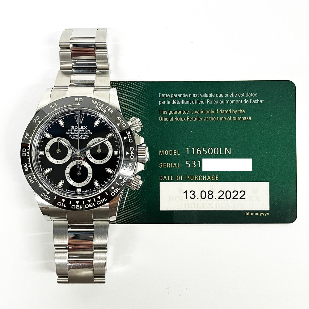 Rolex Daytona Ceramic Bezel Black Dial 116500LN