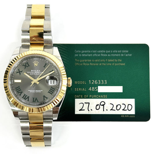 Rolex Datejust 41mm Wimbledon Dial Oyster 126333