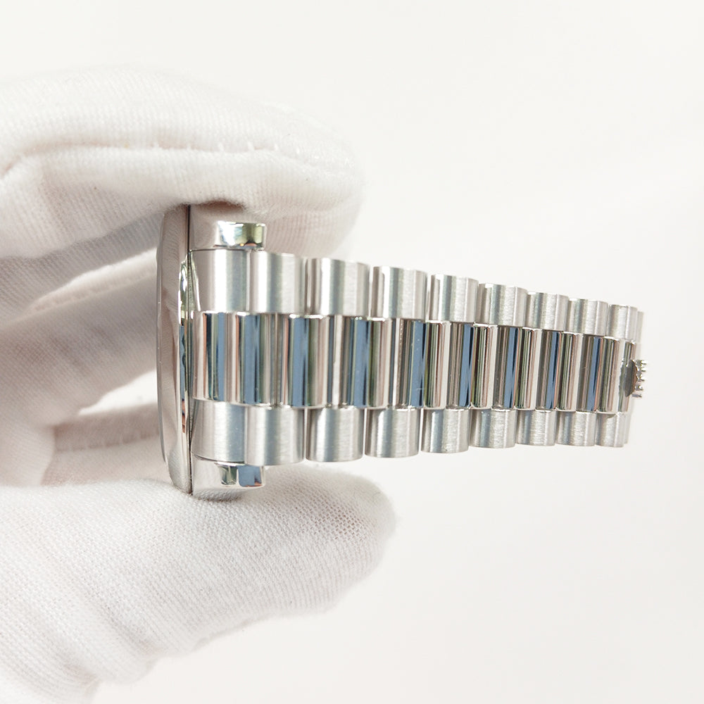 Rolex Day-Date II 41mm Ice Blue Roman Dial 218206 (2014)